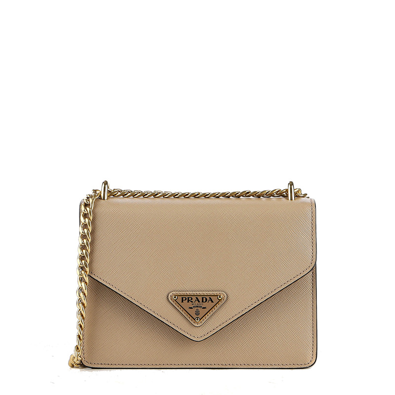 PRADA 24SS 女士 Saffiano 三角形 Logo 單肩包-3