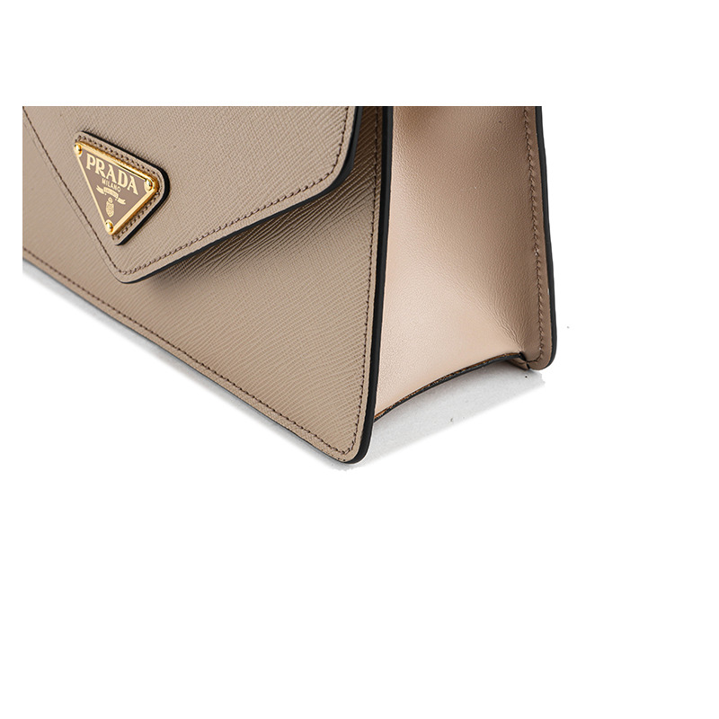PRADA 24SS 女士 Saffiano 三角形 Logo 單肩包-13