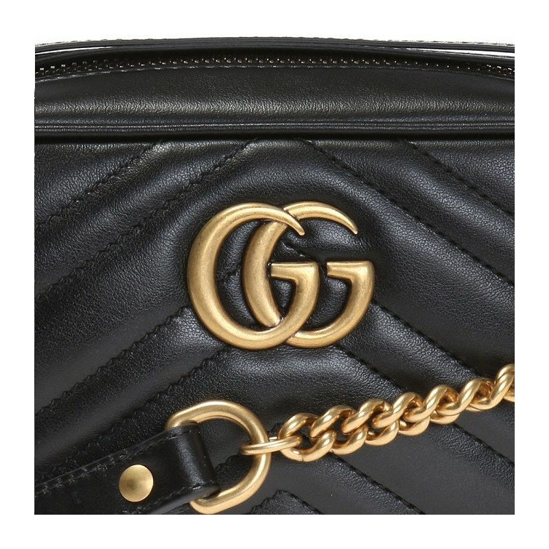 GUCCI GG Marmont 馬特拉塞凸紋迷你包 448065 DTD1T-3