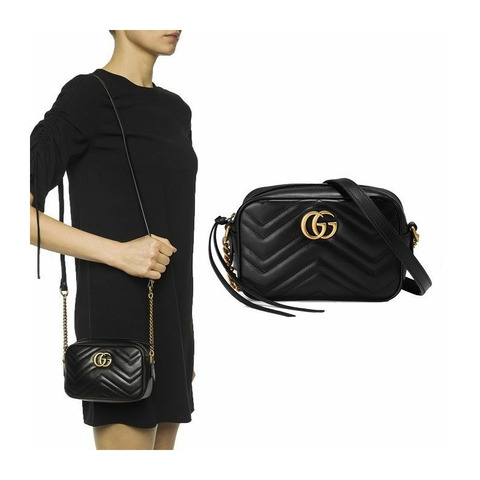 GUCCI GG Marmont 馬特拉塞凸紋迷你包 448065 DTD1T