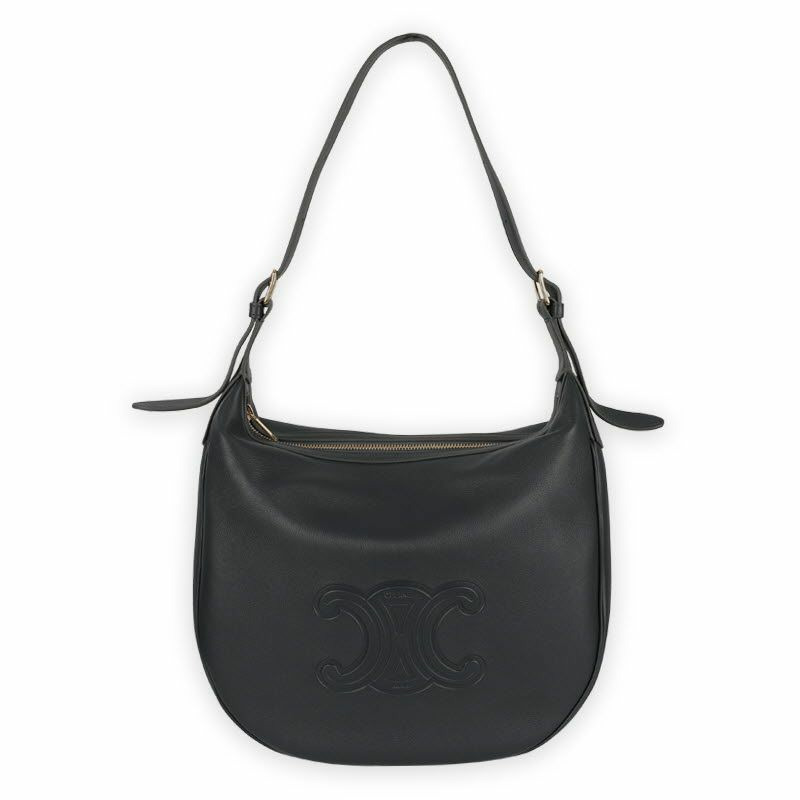 CELINE Eloise 柔軟小牛皮肩背包（灰色）114713FLH 10SG-0