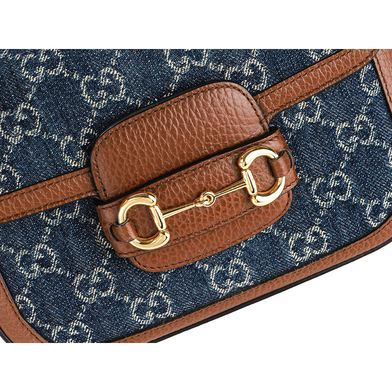 GUCCI 24SS 女士馬銜扣 1955 單肩包-14