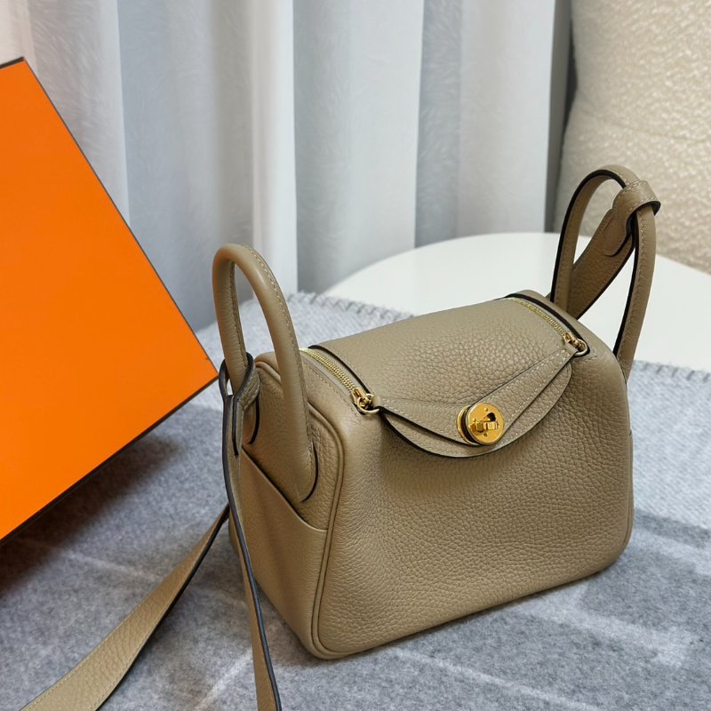 HERMES Mini lindy -  風衣灰金 Z-2