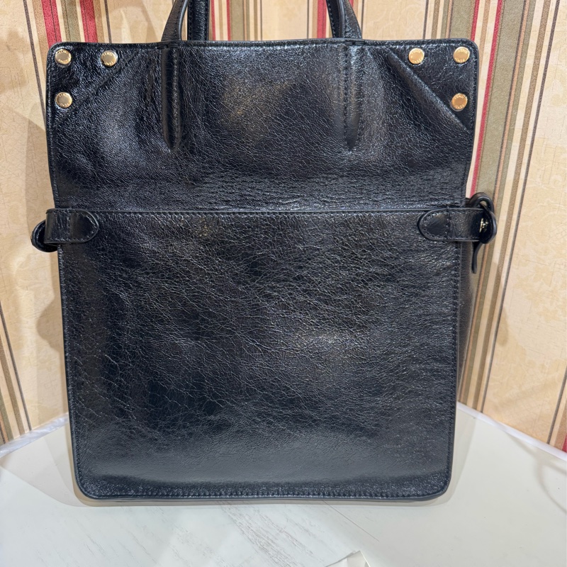 FENDI 麂皮拼油臘皮，大logo肩帶-2