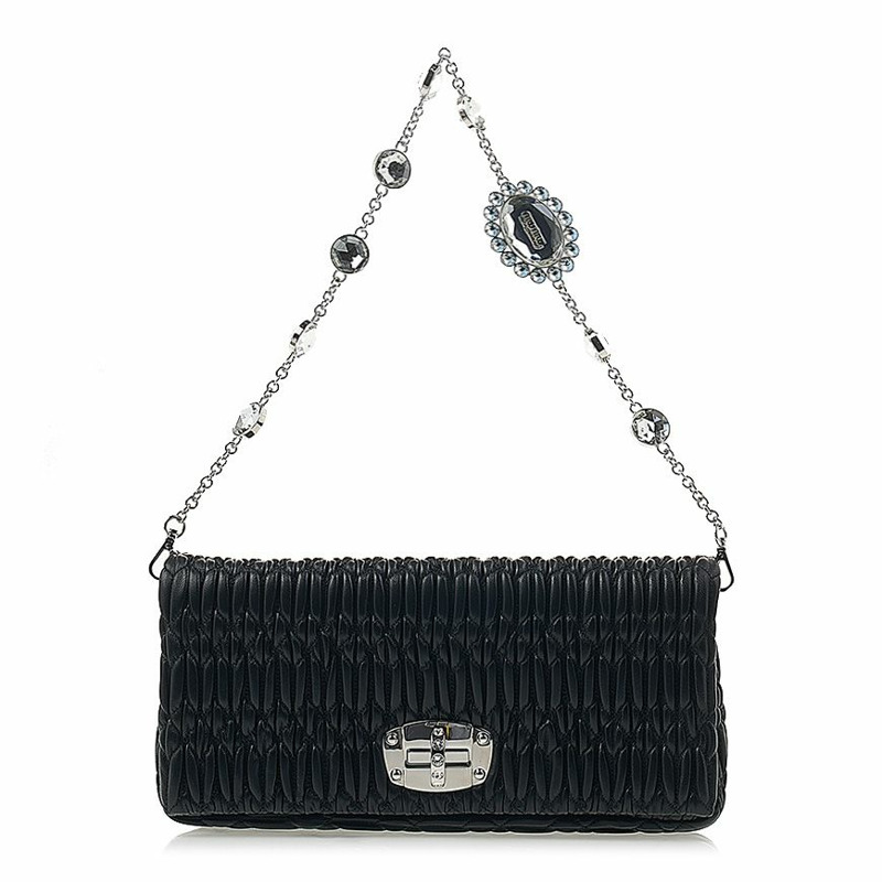 MIU MIU 5BD233 FVJ F0002 (COG) 女士水晶皮革包-1