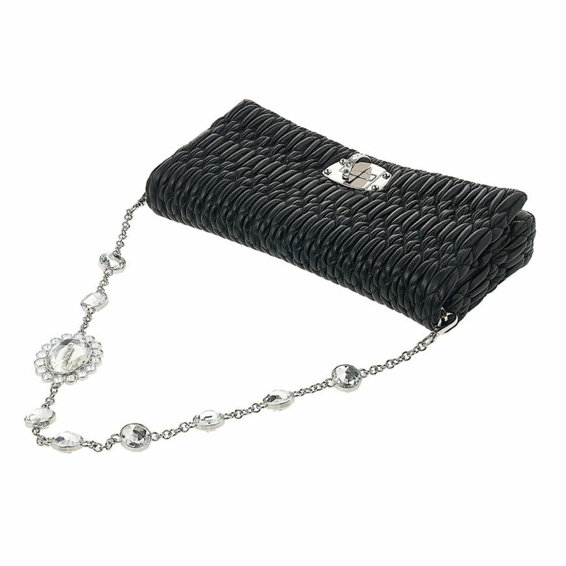 MIU MIU 5BD233 FVJ F0002 (COG) 女士水晶皮革包-5