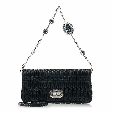 MIU MIU 5BD233 FVJ F0002 (COG) 女士水晶皮革包