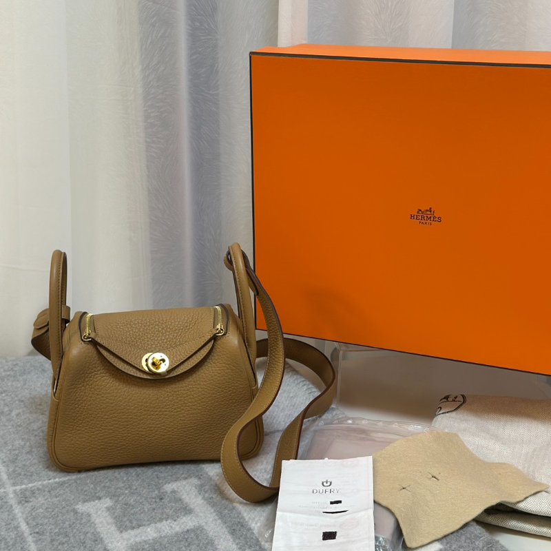 HERMES Mini lindy -  餅乾金 U-7