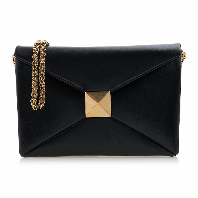 VALENTINO 單扣鏈條肩包-0