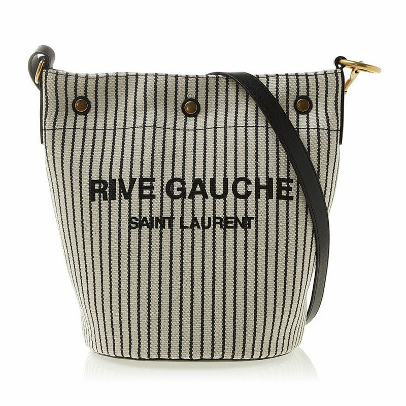 SAINT LAURENT 刺繡帆布羅紋包-1