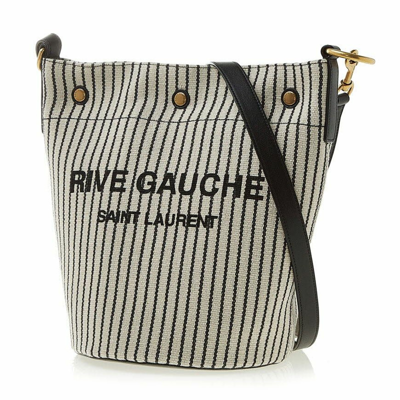 SAINT LAURENT 刺繡帆布羅紋包-2