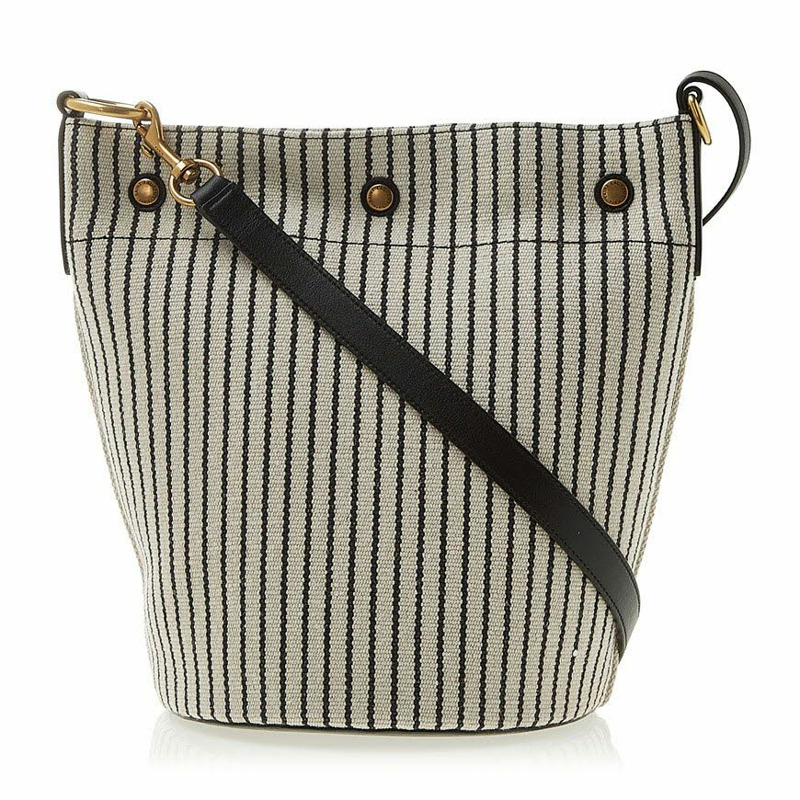 SAINT LAURENT 刺繡帆布羅紋包-3