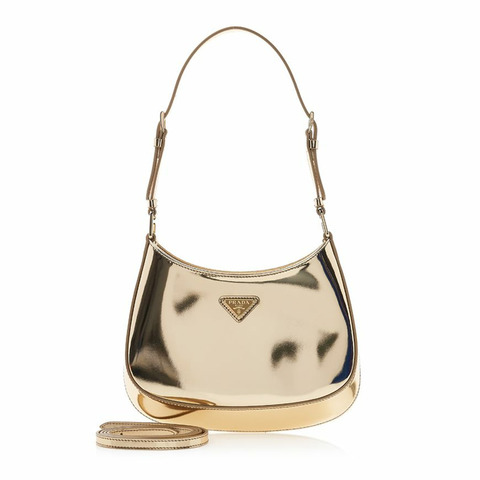 PRADA Cleau 磨砂皮革肩背包