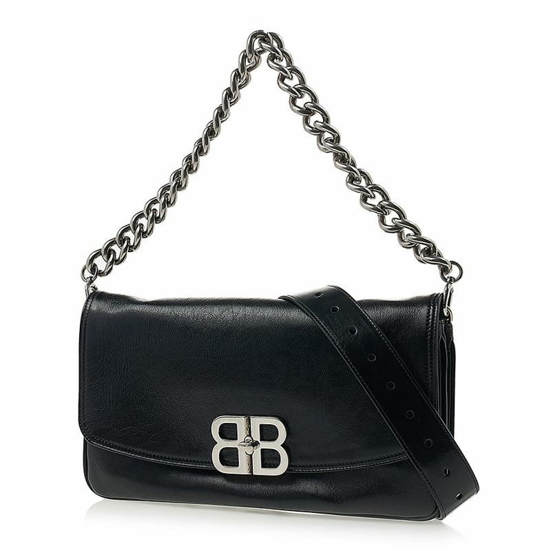 BALENCIAGA BB翻蓋肩背包 1000-1