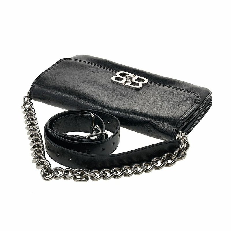 BALENCIAGA BB翻蓋肩背包 1000-3