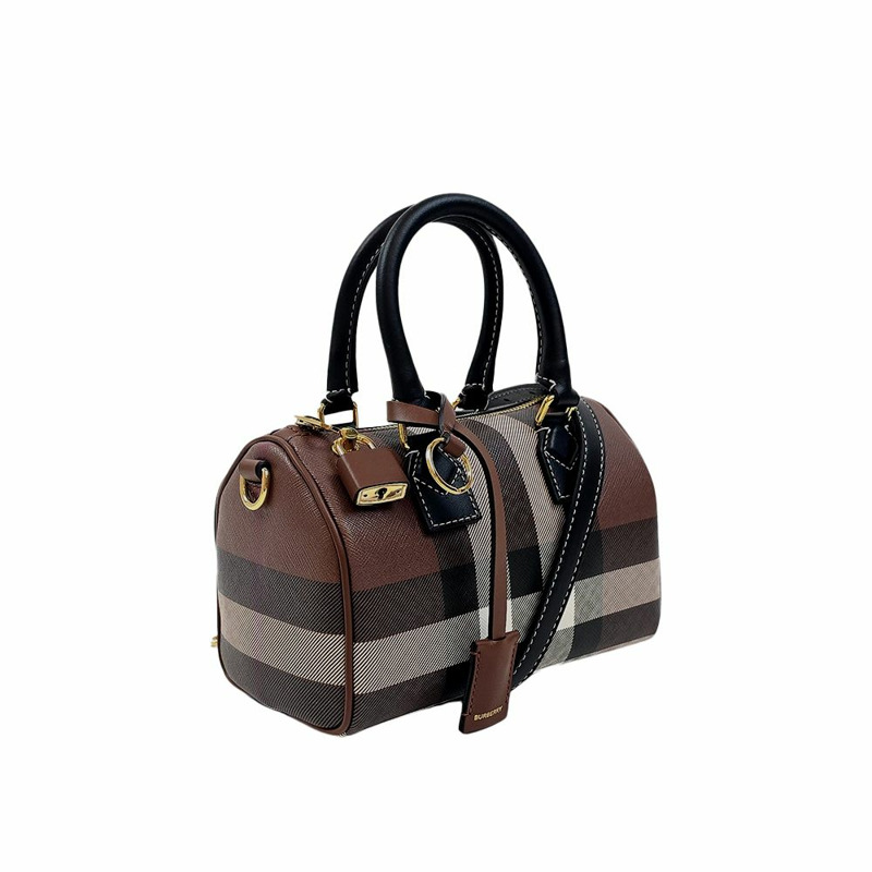 BURBERRY 格子迷你保齡球包-2