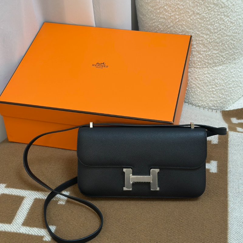 HERMES Constance elan 24 - 黑銀 W-0