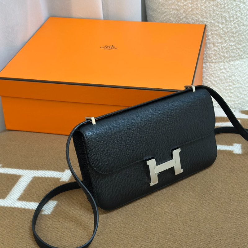 HERMES Constance elan 24 - 黑銀 W-2