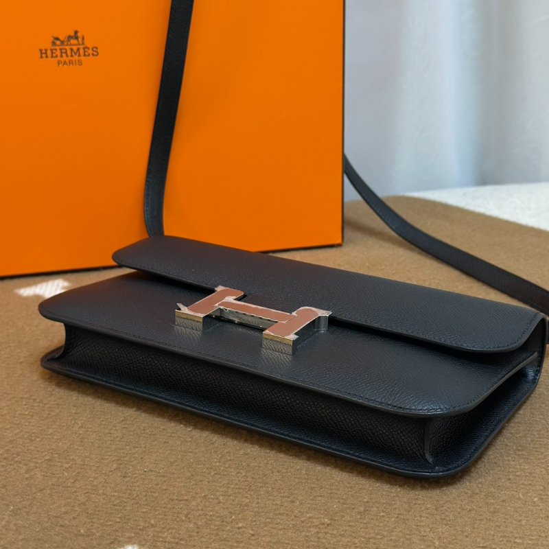 HERMES Constance elan 24 - 黑銀 W-4