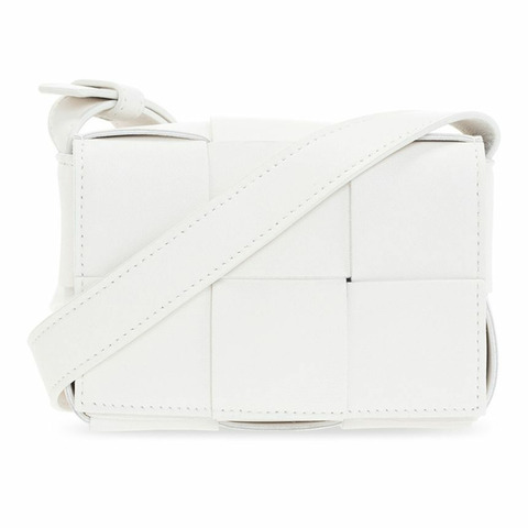 BOTTEGA VENETA Intrecciato 迷你卡式包白色 VMAY1 9009