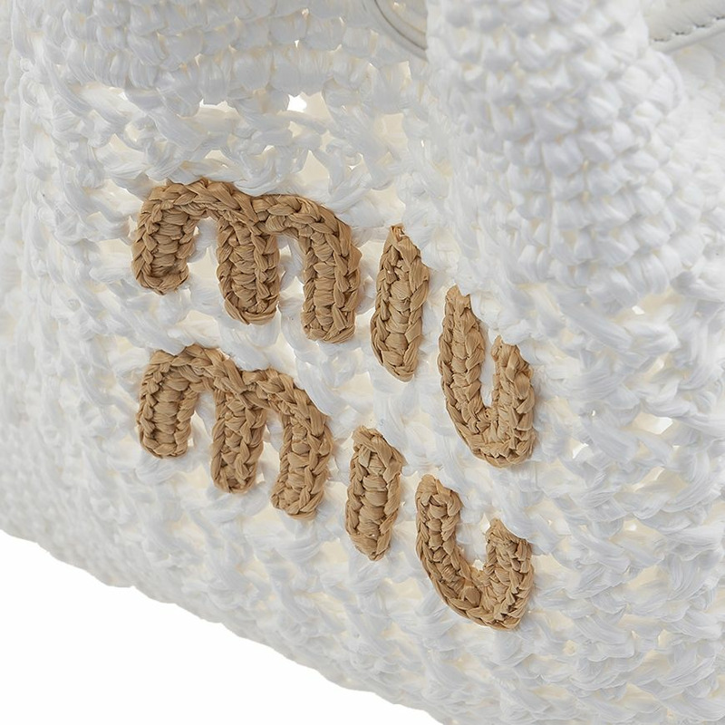 MIU MIU 編織布迷你手提袋-5