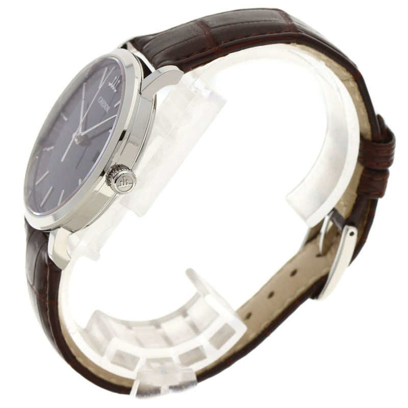 精工 GCBW993 4L75-00B0 Credor Signo 日期腕錶，不鏽鋼/皮革錶帶，男款-1