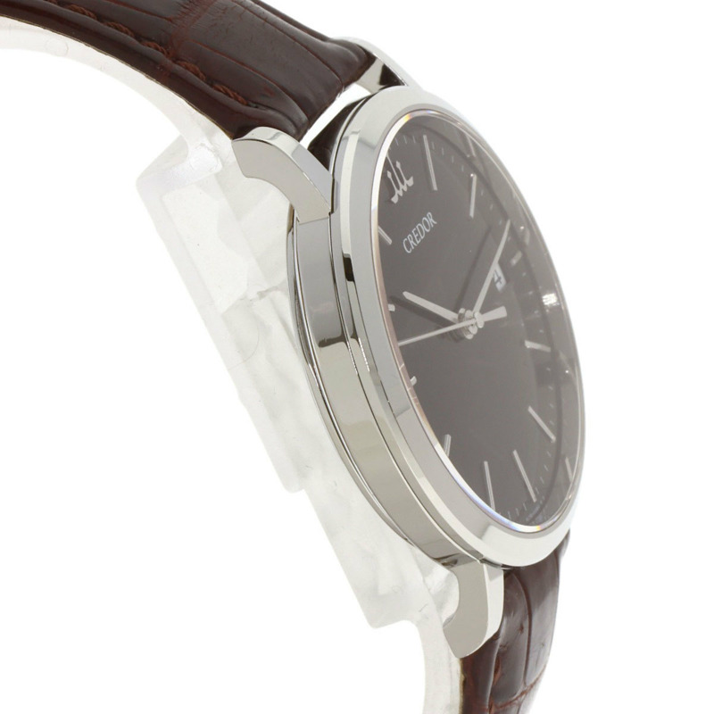 精工 GCBW993 4L75-00B0 Credor Signo 日期腕錶，不鏽鋼/皮革錶帶，男款-5