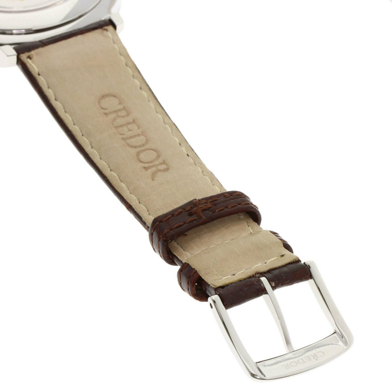 精工 GCBW993 4L75-00B0 Credor Signo 日期腕錶，不鏽鋼/皮革錶帶，男款-10