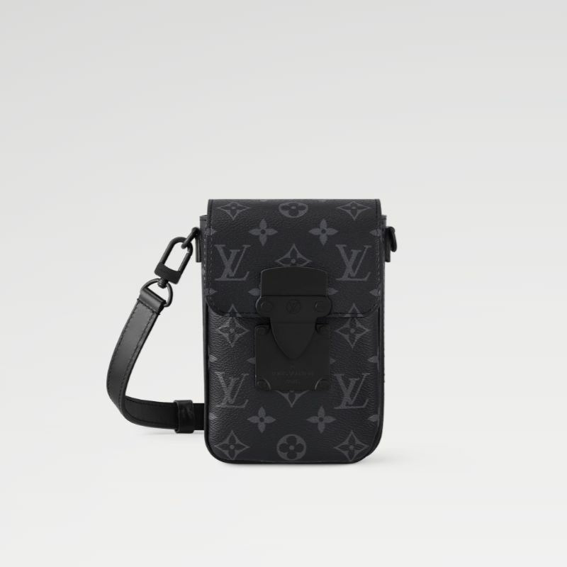 LOUIS VUITTON S-Lock皮夾單肩迷你包 Monogram Eclipse-0