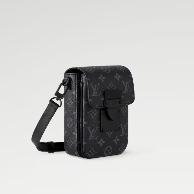 LOUIS VUITTON S-Lock皮夾單肩迷你包 Monogram Eclipse-2