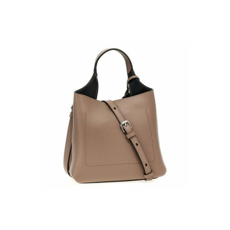 TODS XBWAPAA9100 QRI 中性米色金屬迷你手提包-2