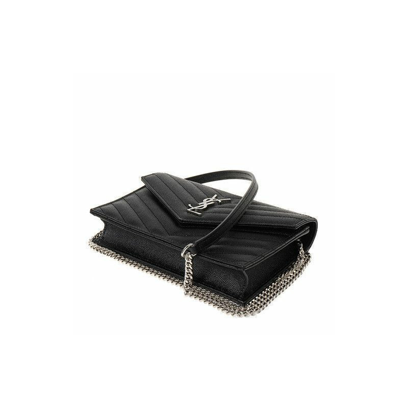 SAINT LAURENT 馬特拉塞凸紋鏈條包 742920 BOW02 1000-2