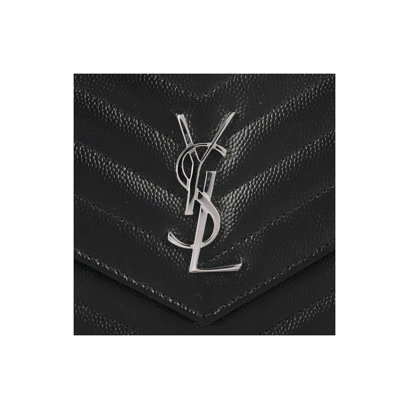 SAINT LAURENT 馬特拉塞凸紋鏈條包 742920 BOW02 1000-6