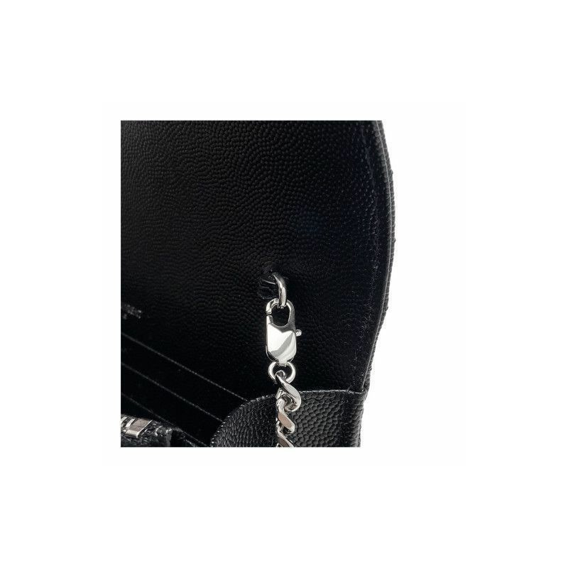 SAINT LAURENT 馬特拉塞凸紋鏈條包 742920 BOW02 1000-9