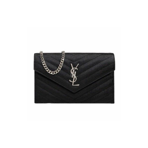 SAINT LAURENT 馬特拉塞凸紋鏈條包 742920 BOW02 1000