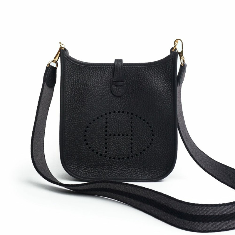 HERMES Evelyne Mini TPM NOIR GRAPHITE-NOIR Gold Clémance 全套禮盒-2