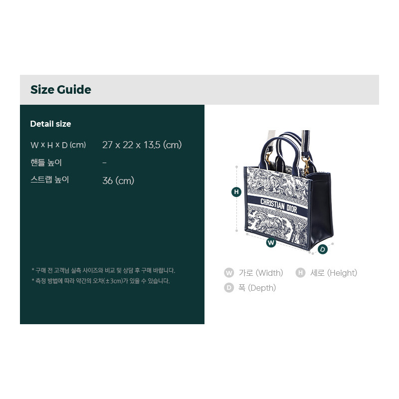 DIOR Christian 24SS 女士手提包 M1325CETK-2