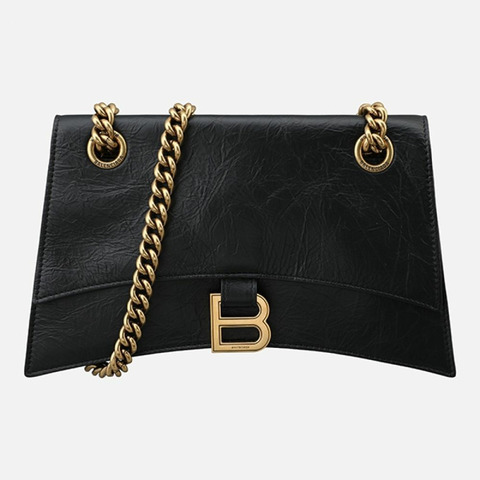 BALENCIAGA Crush 小號肩背包 黑色