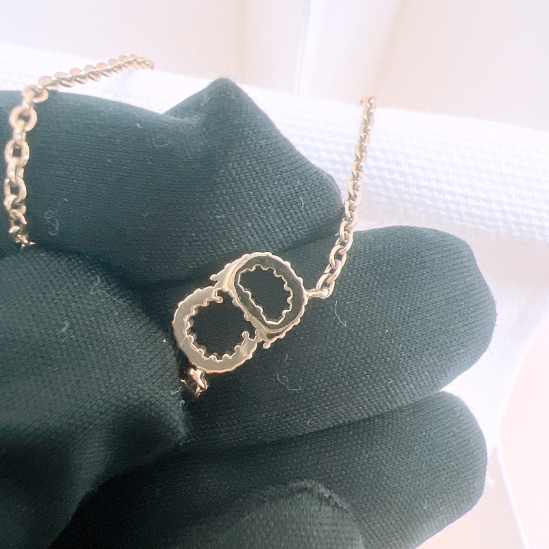 Dior clair d lune CD 水鑽金色項鍊-2