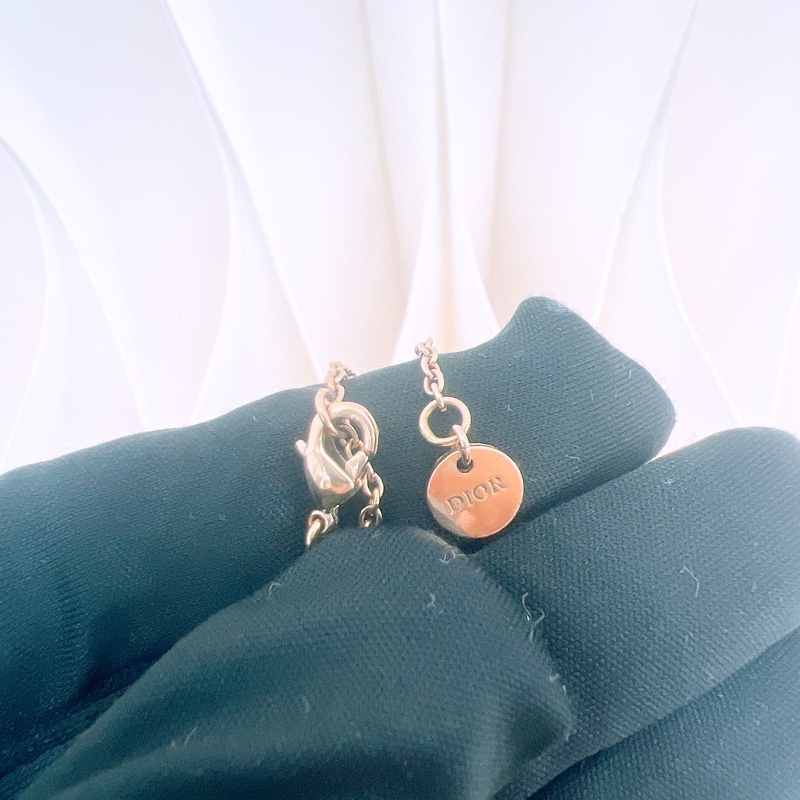 Dior clair d lune CD 水鑽金色項鍊-4