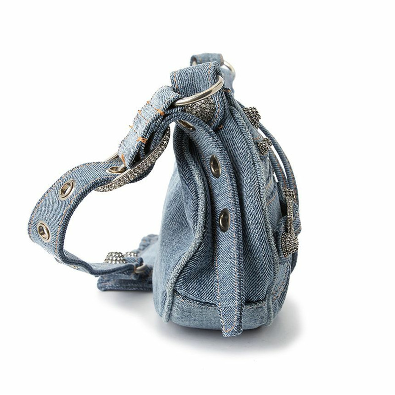 BALENCIAGA 牛仔肩背包 671309 2109U-3