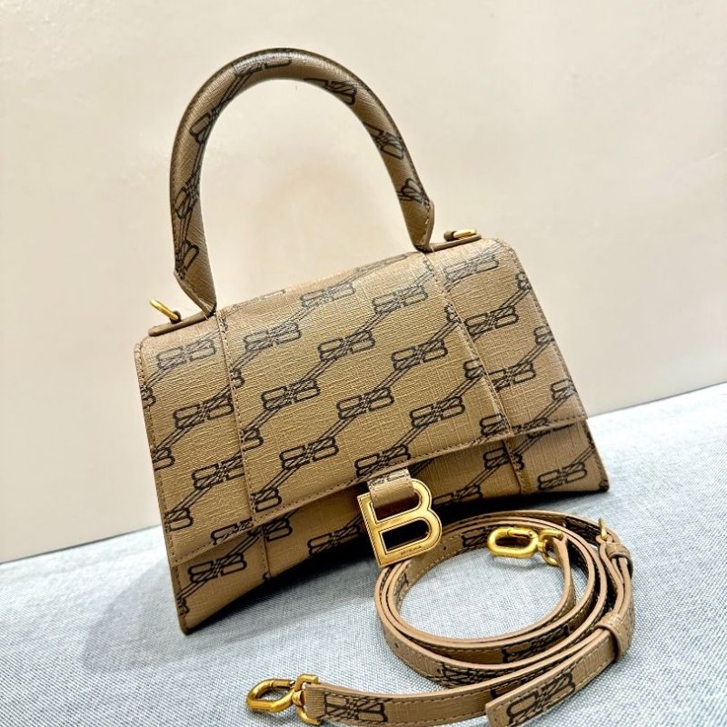 Balenciaga Hourglass Small BB Monogram Crossbody Bag for Women in Beige - 593546-210DE-2762-1