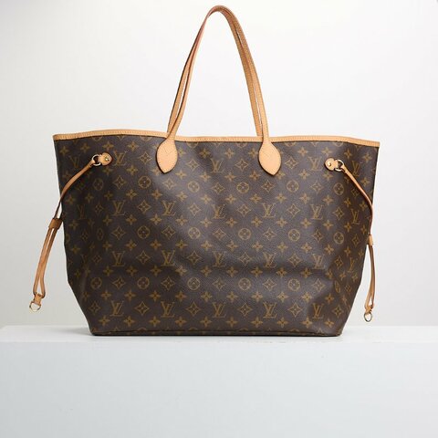 二手Lv Neverfull GM老花托特包