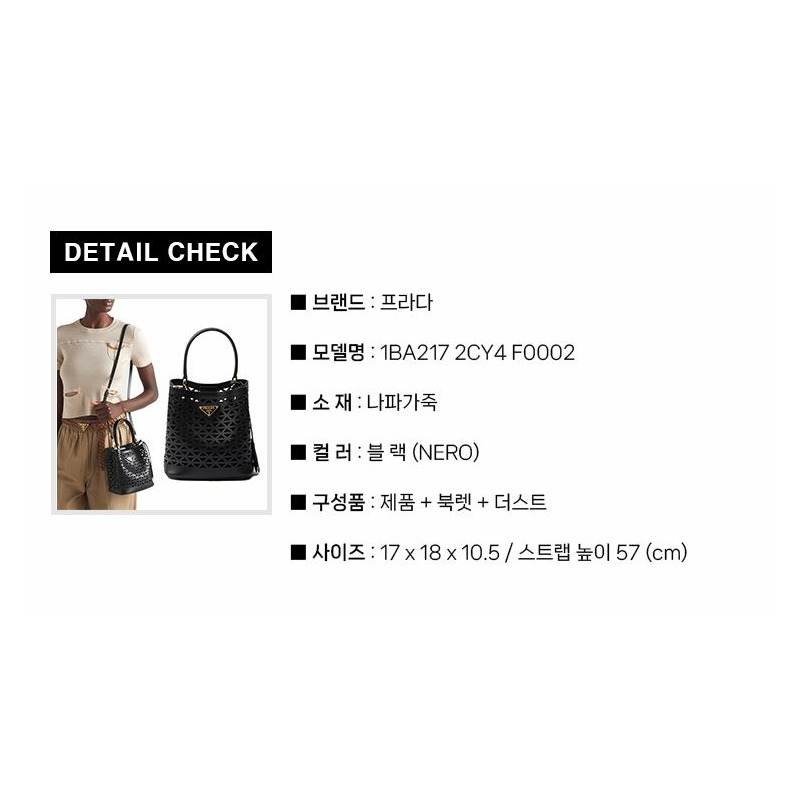 PRADA 鏤空圖案迷你斜背包 1BA217 2CY4-2