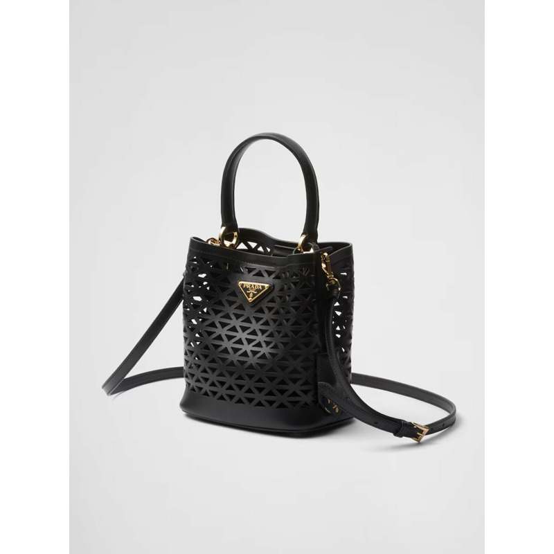 PRADA 鏤空圖案迷你斜背包 1BA217 2CY4-6
