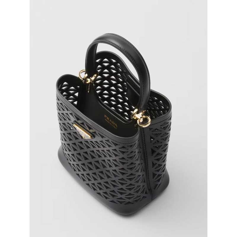 PRADA 鏤空圖案迷你斜背包 1BA217 2CY4-8