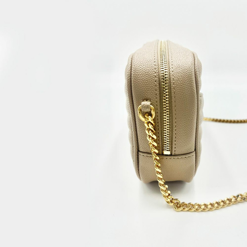 SAINT LAURENT Monogram Lou 迷你相機包 深米色 612579 1GF01 2721-2