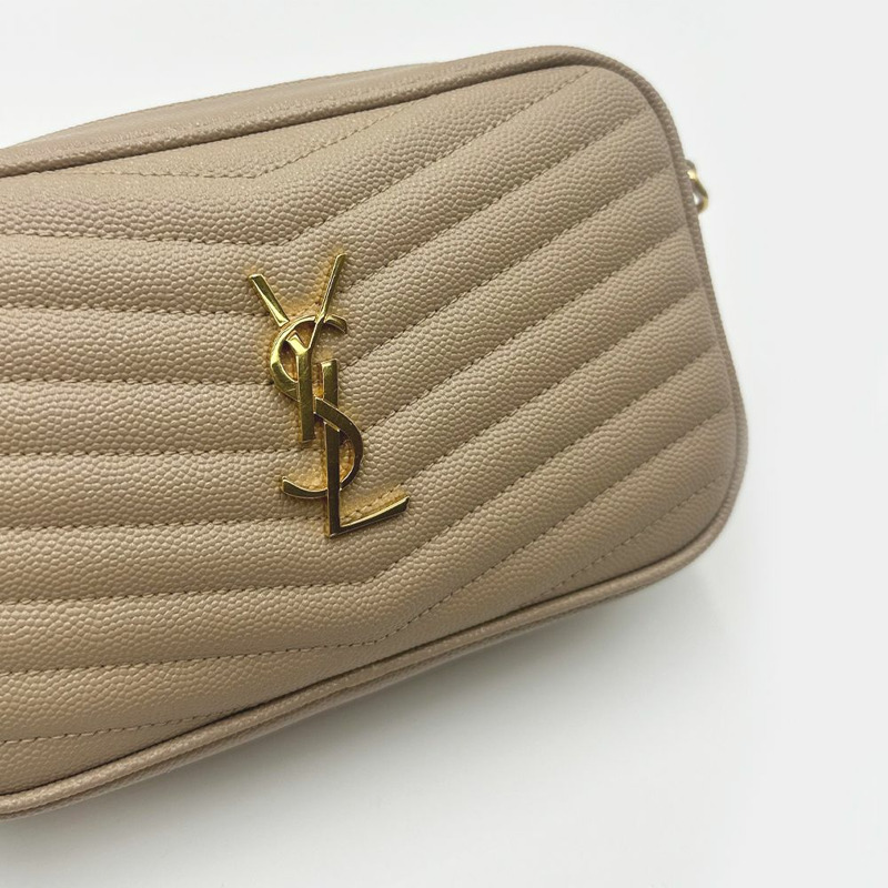 SAINT LAURENT Monogram Lou 迷你相機包 深米色 612579 1GF01 2721-4