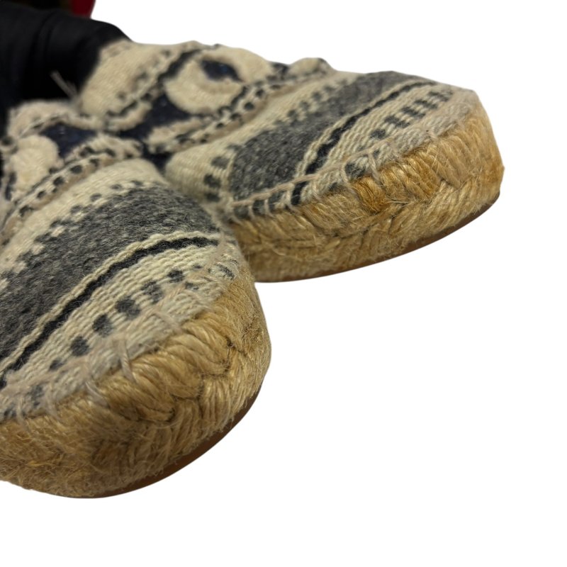 【美收精品】CHANEL 米白藍帆布平底鞋 4-554-6