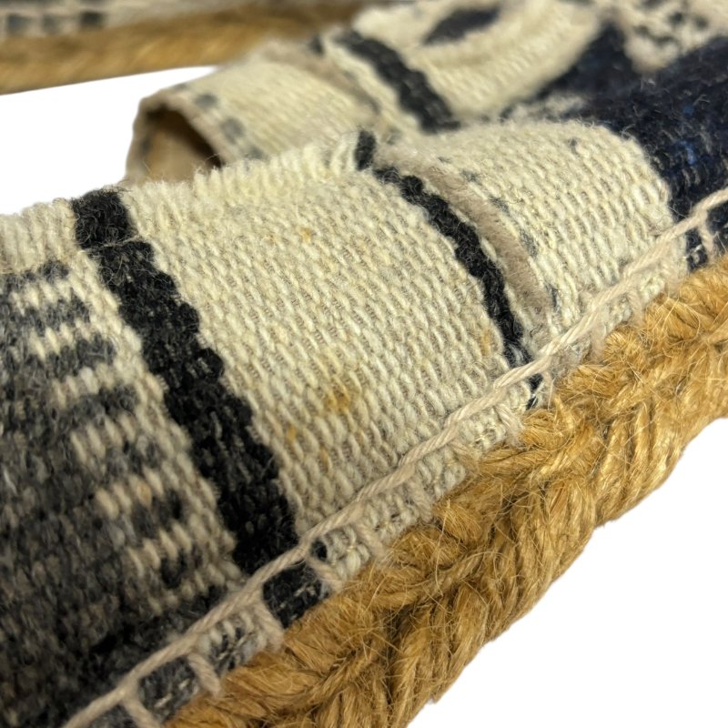 【美收精品】CHANEL 米白藍帆布平底鞋 4-554-9